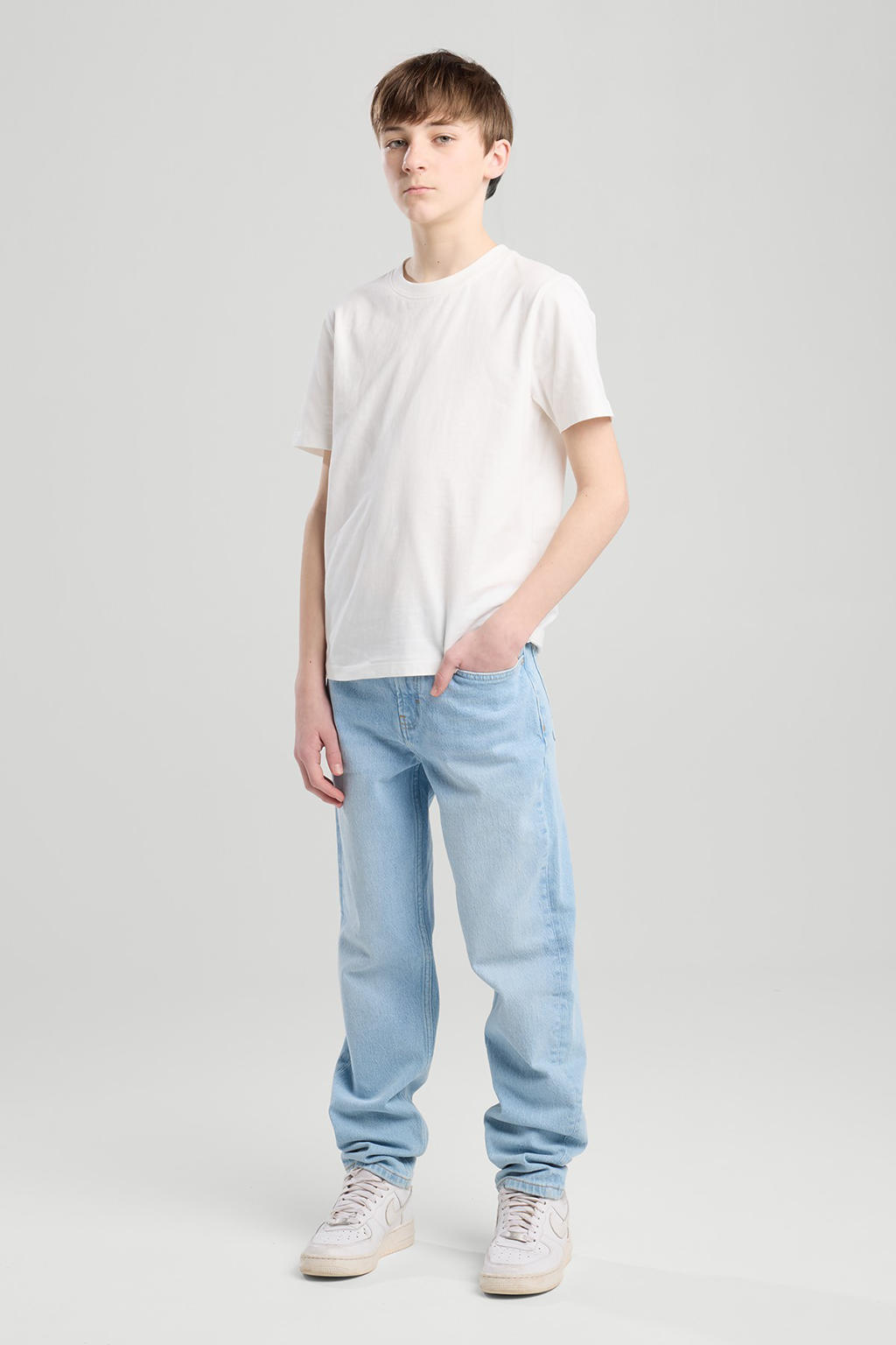 America Today relaxed  waist tapered jeans blauw