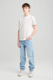 thumbnail: America Today relaxed  waist tapered jeans blauw