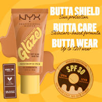 thumbnail: NYX Professional Makeup Buttermelt Glaze  Skin Tint - 4 Almond Butta