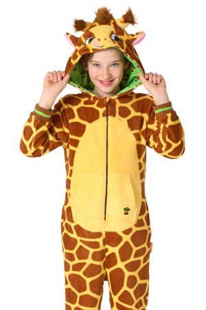 onesie giraffe bruin/geel