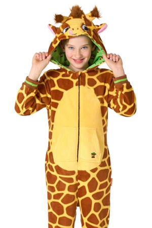 onesie giraffe bruin/geel