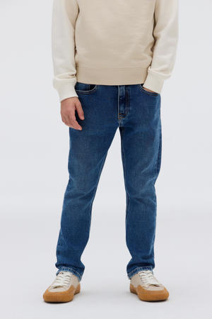 regular waist regular fit jeans medium blue denim