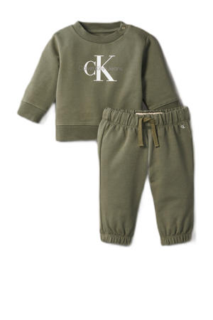 sweater + broek (set van 2) olijfgroen