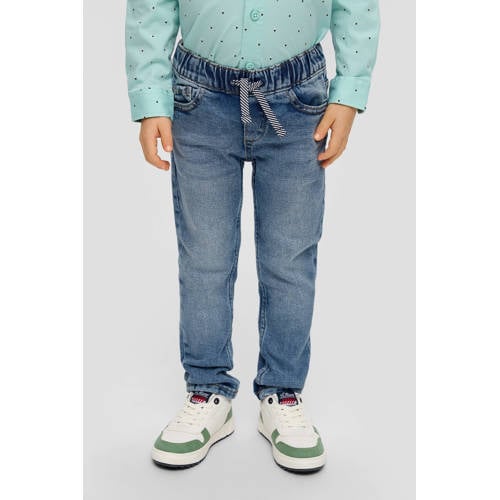 s.Oliver waist regular fit jeans medium blue denim Blauw Jongens Stretchdenim - maat 110 afbeelding