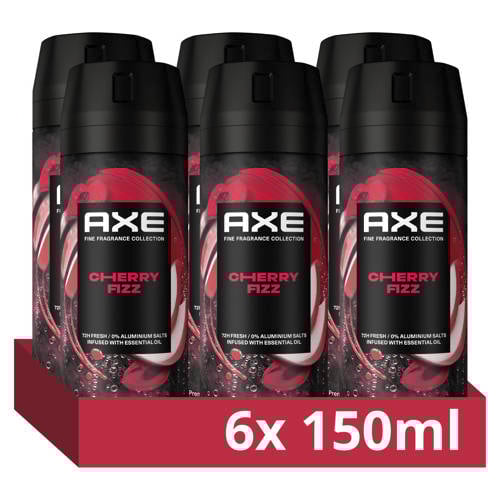 Axe Fine Fragrance Collection Cherry Fizz Premium deodorant bodyspray - 6 x 150 ml
