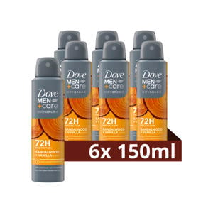Sandalwood + Vanilla anti-transpirant deodorant spray - 6 x 150 ml