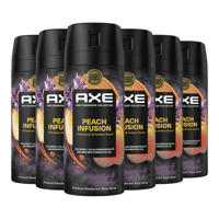 thumbnail: Axe Fine Fragrance Collection Peach Infusion Premium deodorant bodyspray - 6 x 150 ml