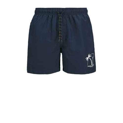 JACK & JONES JUNIOR zwemshort + handdoek + tas donkerblauw Jongens Polyester - maat 140 afbeelding