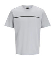 thumbnail: Grijze jongens JACK & JONES JUNIOR T-shirt van katoen met effen, korte mouwen en ronde hals