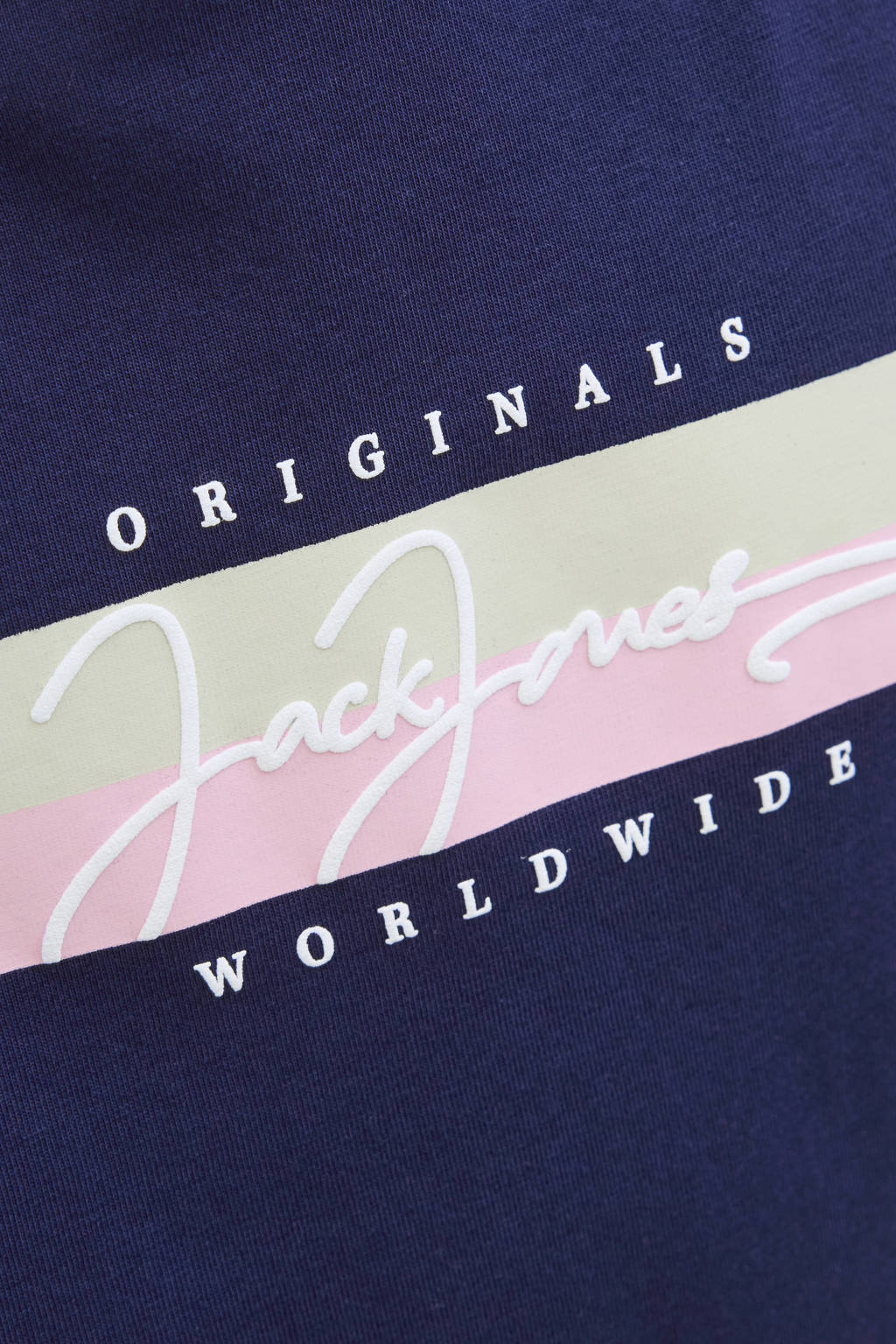 Jack & Jones Junior JJFOREST TEE CREW NECK JNR - T-shirt print - navy/donkerblauw Jack & Jones Junior JJFOREST TEE CREW NECK JNR - T-shirt print - navy/donkerblauw