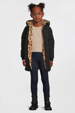 denim look legging donkerblauw