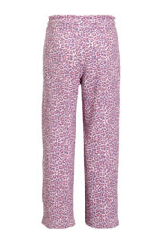 thumbnail: anytime wide leg crinkle broek panterprint roze