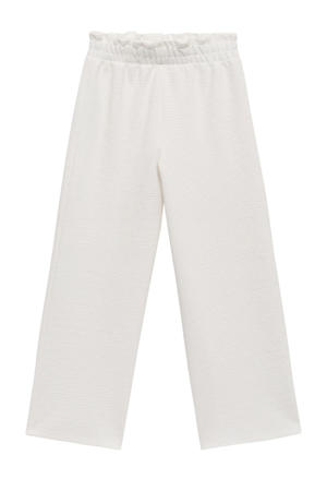 wide leg casual broek wit