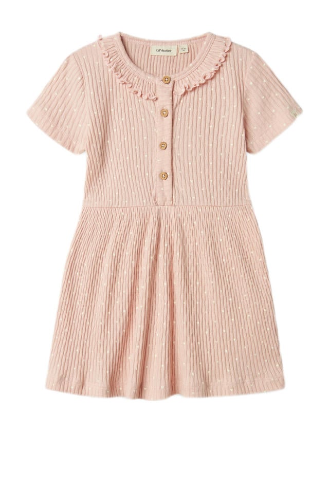 LIL' ATELIER MINI korte jurk lichtroze