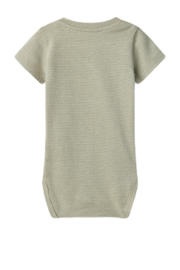 thumbnail: LIL' ATELIER BABY romper NBMFENG groen/grijs
