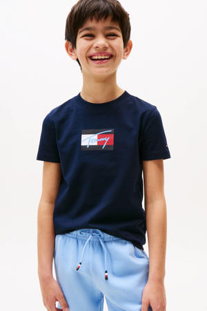T-shirt donkerblauw