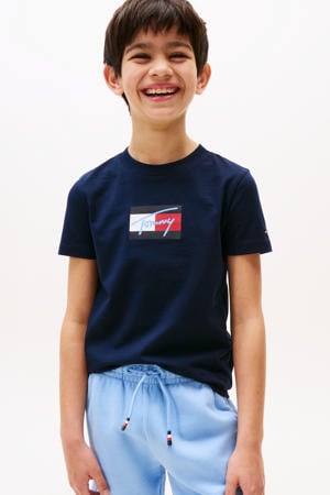 T-shirt donkerblauw