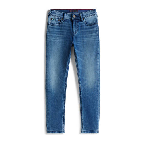 Tommy Hilfiger regular fit jeans medium blue denim Blauw Jongens Stretchdenim - maat 116 afbeelding