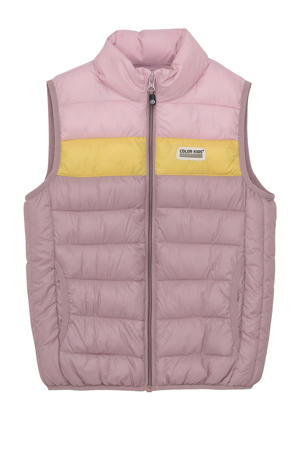 bodywarmer roze/geel