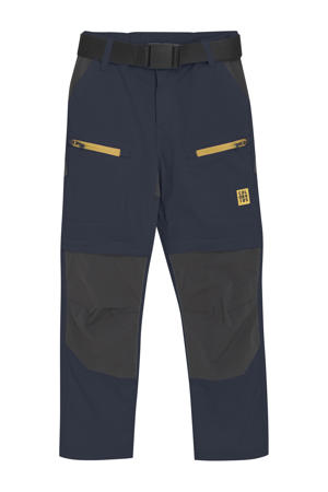 Pants Outdoor W. Zip Off donkerblauw/geel