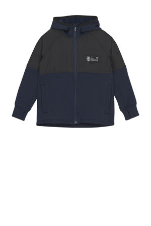 fleece vest donkerblauw/zwart
