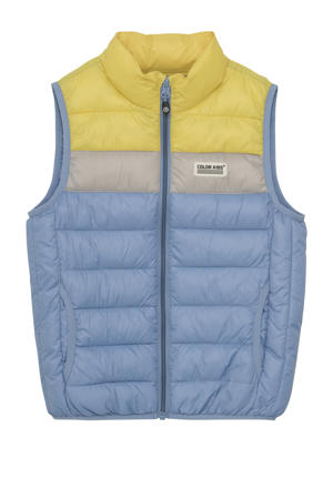 bodywarmer blauw/geel