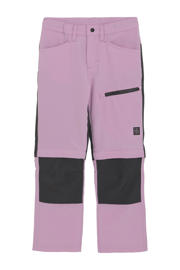 thumbnail: Lila en zwarte jongens en meisjes Color Kids outdoor broek van polyester met rits- en knoopsluiting