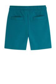 thumbnail: Blauwe jongens 4PRESIDENT sweatshorts van stretchkatoen met elastische tailleband met koord en effen