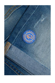 thumbnail: 4PRESIDENT denim short medium blue denim