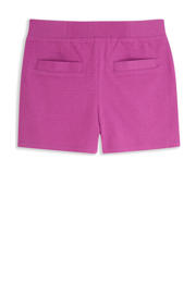 thumbnail: Paarse meisjes 4PRESIDENT casual shorts van katoen met elastische tailleband en effen