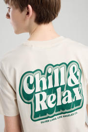 thumbnail: America Today T-shirt ecru/groen