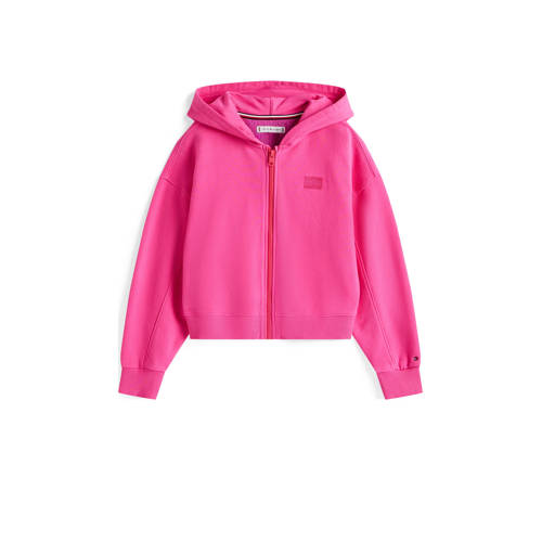 Tommy Hilfiger sweatvest roze Effen