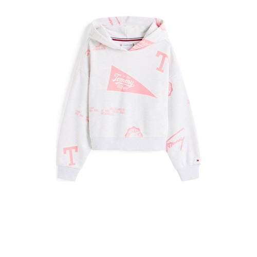 Tommy Hilfiger hoodie grijs melange Sweater All over print