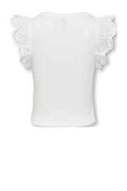 thumbnail: KIDS ONLY GIRL mouwloze top broderie  wit
