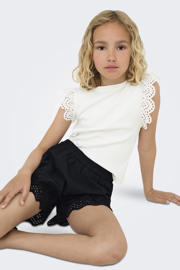 thumbnail: KIDS ONLY GIRL mouwloze top broderie  wit