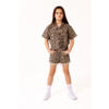 KIDS ONLY GIRL regular fit playsuit met panterprint bruin