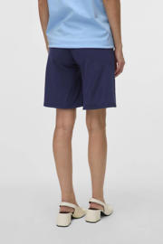 thumbnail: MAMALICIOUS regular waist zwangerschaps casual short donkerblauw