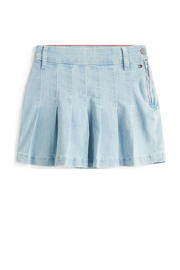 thumbnail: Tommy Hilfiger denim korte rok light blue denim
