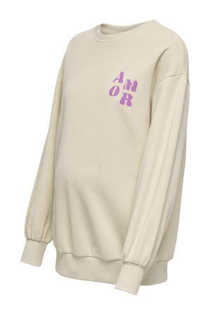 zwangerschaps sweater ecru