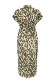 thumbnail: ONLY MATERNITY zwangerschaps- en voedings midi jurk groen/beige