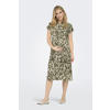 ONLY MATERNITY zwangerschaps- en voedings midi jurk groen/beige
