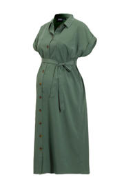 thumbnail: ONLY MATERNITY zwangerschaps- en voedings midi jurk groen