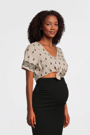 zwangerschaps blousetop ecru