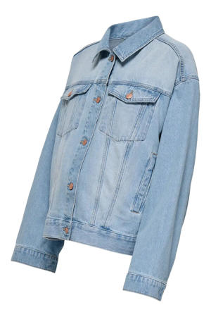 zwangerschaps spijkerjas light blue denim
