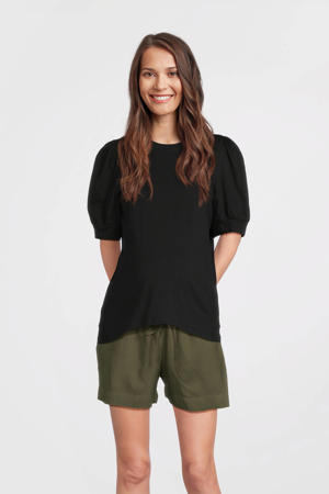 zwangerschaps T-shirt zwart
