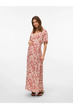 zwangerschaps maxi jurk rood