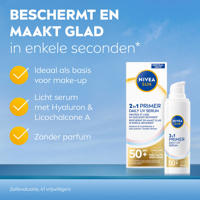 thumbnail: NIVEA SUN UV Face 2in1 Primer serum - SPF50+ - 30 ml
