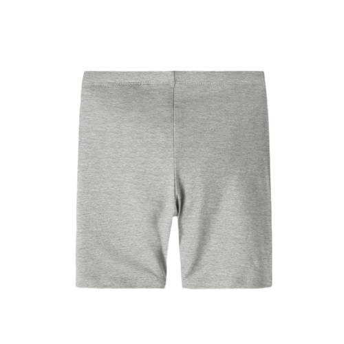 NAME IT KIDS biker short - set van 2 zwart/grijs melange Korte broek Meisjes Stretchkatoen