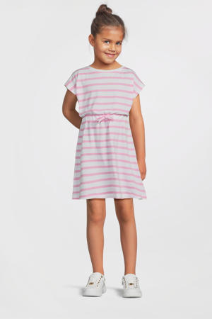 zomerjurk roze/wit