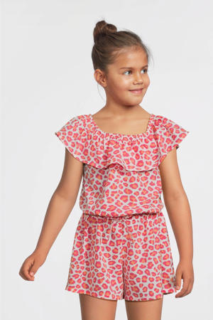 playsuit roze/oranje/wit